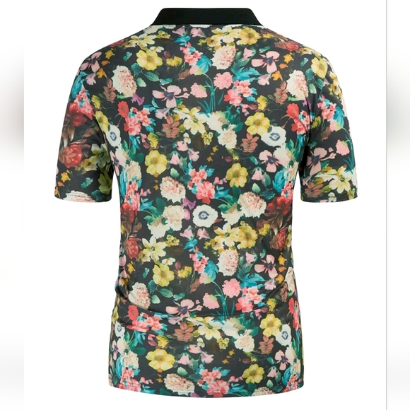 NWT PJ PAUL JONES Flower Polo Shirts - Picture 5 of 14